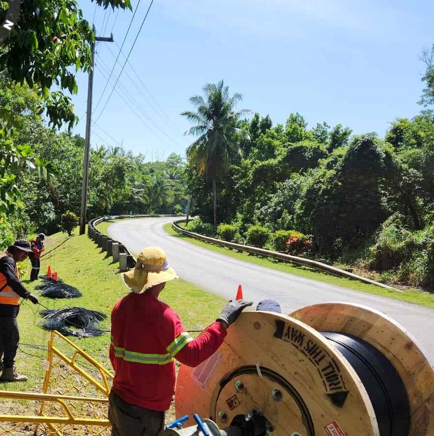 Hiremaster Micronesia project work – FTTH Deployment